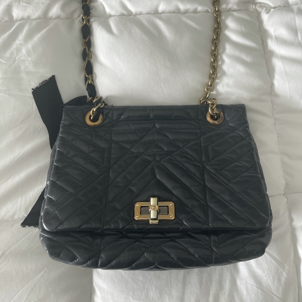 Lanvin quilted leather shoulder bag